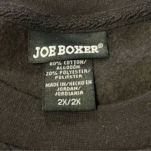 Joe Boxer 2X Black Sweatshirt - Picture 2 of 5